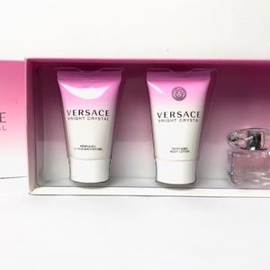 Versace Bright Crystal 3PC Mini Travel Set NWT
